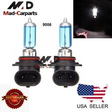 9006 55w Halogen Xenon Headlight Replacement 2x Light Bulb Lamp 6000k White