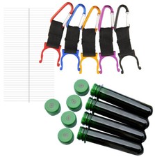 Set of 5 Petlinge for hanging with holder and log strip Geocaching T5 Angel