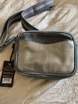Next Grey:silver Webbing Strap Camera Bag BNWT UK