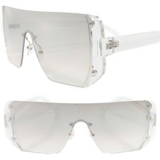 Contemporary Modern Hip Hop Swag Celebrity Fashion Square Transparent Sunglasses