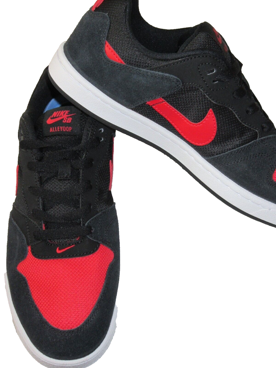 Nike Men\'s SB Alleyoop Skate Shoes Black University red White Sizes NIB Nike SB Alleyoop Skate Shoes Black University Red White  main image 2