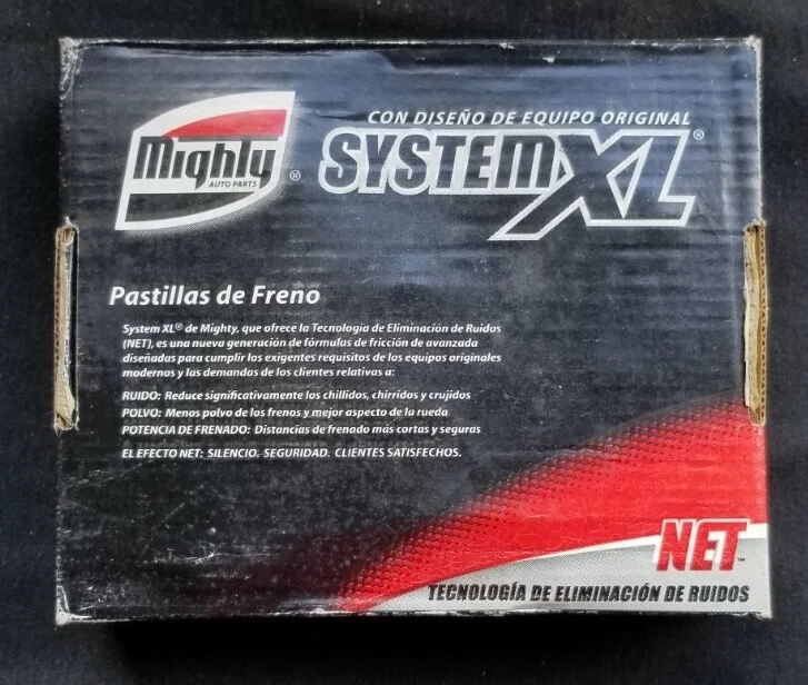 Pastillas de freno de disco MIGHTY System XL XL601M para Ford, Lincoln, Mercury Foto 3 de 4