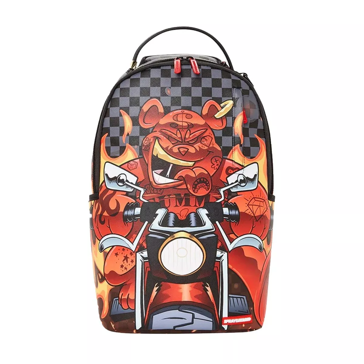 Sprayground Money Checkered Brown Backpack