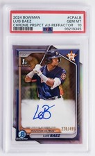 2024 Bowman Luis Baez Refractor Auto /499 PSA 10