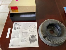 W/ORIGINAL DIRECTIONS  PRICE TAG Kodak Carousel Transvue 140 Slide Tray w/ Box