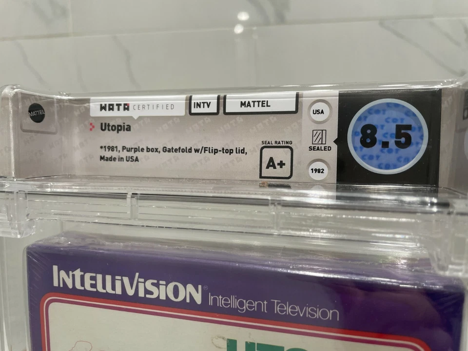 Unopened Utopia Intellivision Sealed Video Game! Wata Graded 8.5 A+ 1982 Atari  - Image 2 of 4