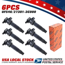 6Pcs High Quality Ignition Coil UF546 For 2006-2017 Hyundai Azera V6 27301-3C000