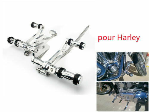 Repose-pieds Pour Harley Davidson CVO Road Glide Custom FP20 En Aluminium Noir - Craftride - Neuf