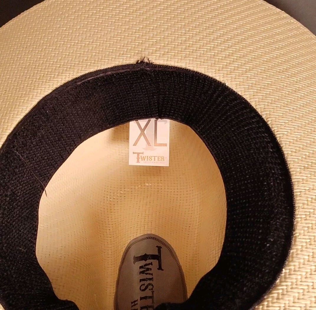 Cowboy Hat Twister Hats Western Woven Stiff Straw Hat Vented Kid