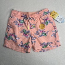 Toddler Boys' Swim Shorts - Cat  Jack  Bright Easy On Size 4T