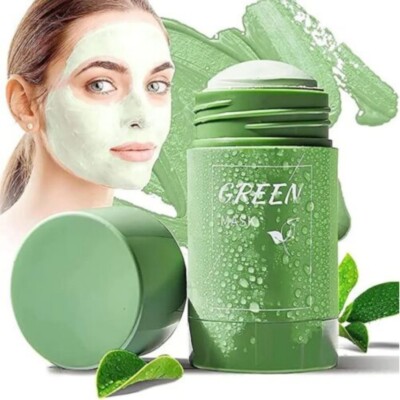 Skin Peel Mask Green Tea Face Facial Cleansing Blackhead Acne Exfoliating Clay