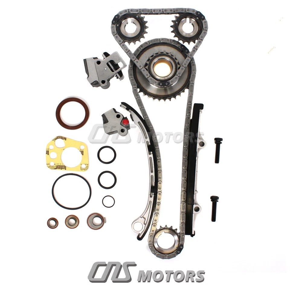 Timing Chain Kit w/ Gear for 1998-2004 Nissan Altima Frontier Xterra 2.4L KA24DE Foto 4 de 4
