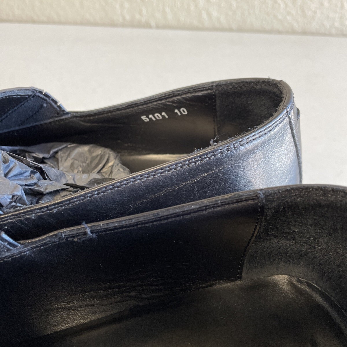 Via Spiga Mens moccasins , black leather upper and lining, size 10M , Super!!!. via spiga mens shoes products for sale | eBay main image 2