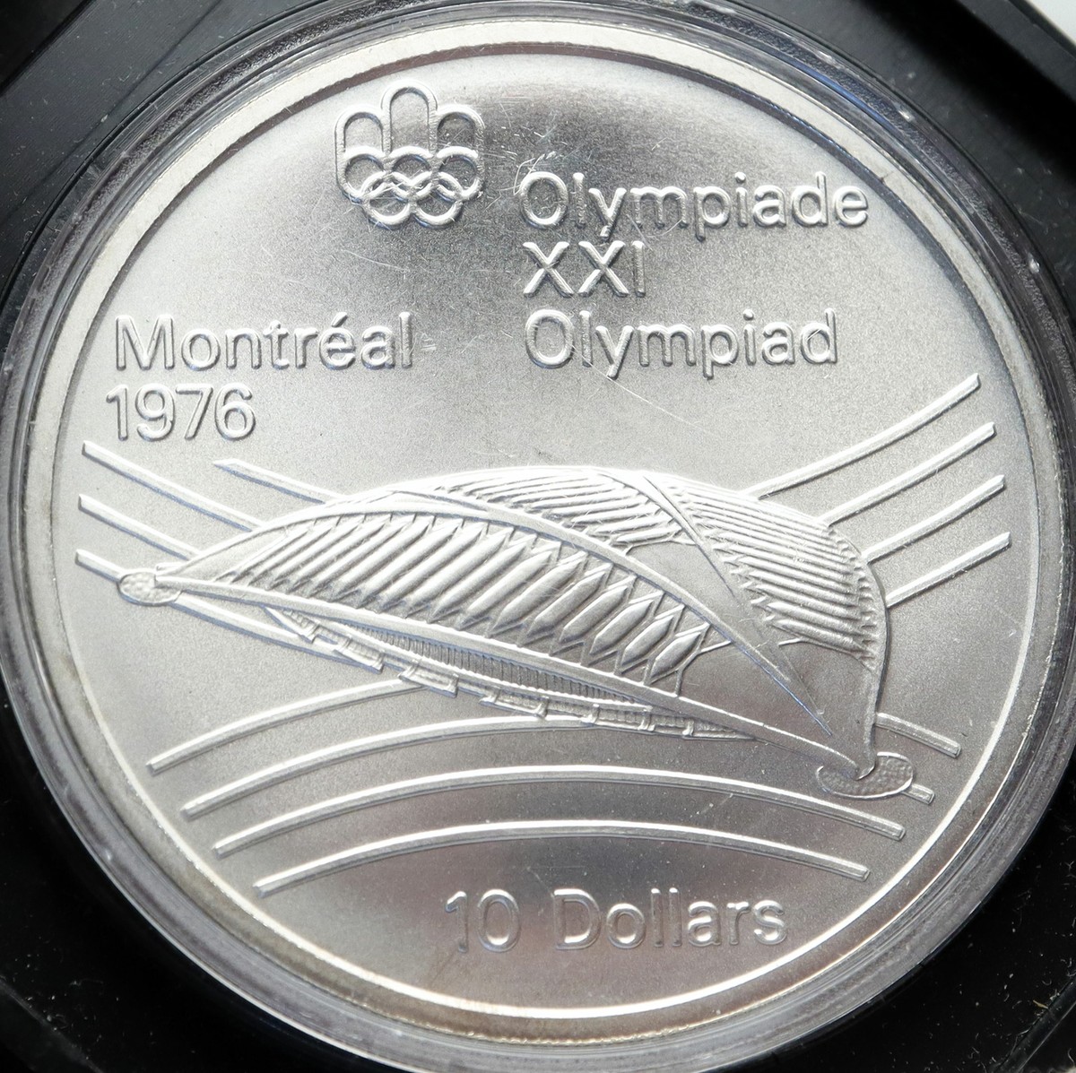 1976 CANADA Montreal Olympics VELODROME for CYCLING HUGE Silver