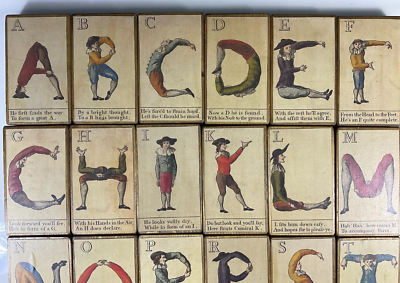 Comical Hotch Potch or Alphabets turn'd Posture Master 22 Blocks