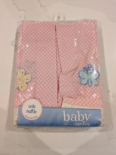 Carters- Baby Girl- Crib Ruffle -10 inch Box Pleat-Pink