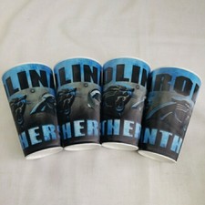Carolina Panthers NFL Souvenir Cups 3-D Set of 4
