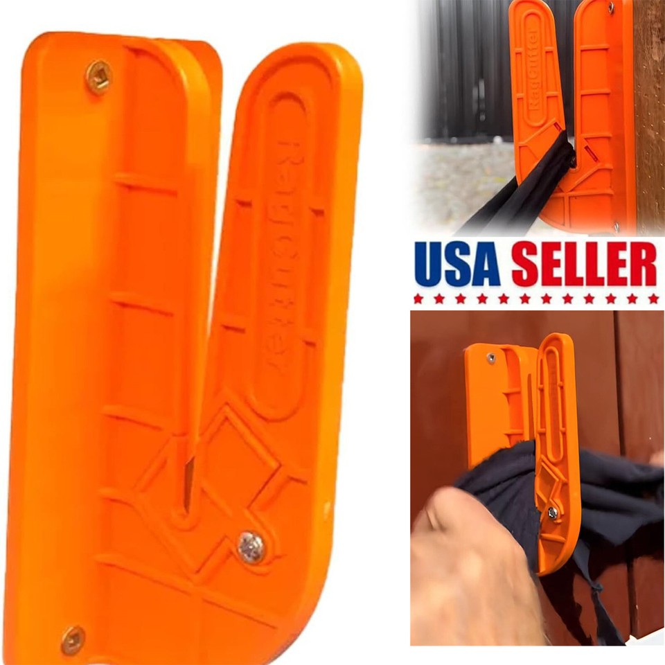 WallMounted Rag Cutter, The Orange Rag Cutter, Easily Cut Old Sheets T