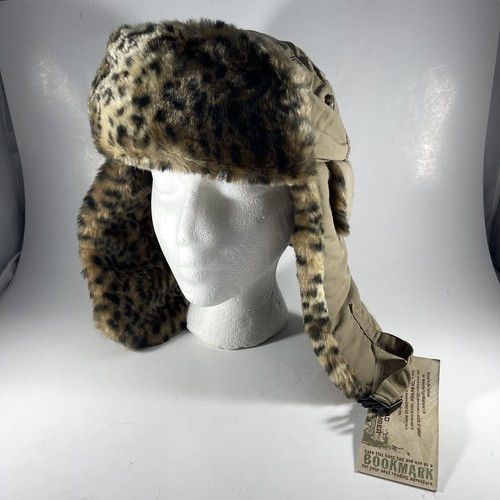 Mad Bomber Faux Leopard Fur Trapper 