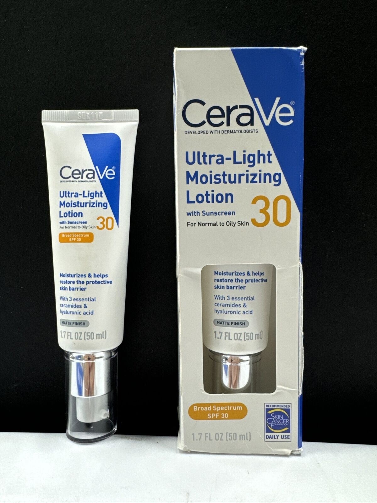 Cerave Ultra Light Moisturizing SPF 30 Face Lotion 1.7 Fl Oz Exp 01/2025
