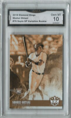2018 Diamond Kings Shohei Ohtani Sepia Variation SP Rookie 2018 Diamond Kings Shohei Ohtani Sepia Variation SP Rookie