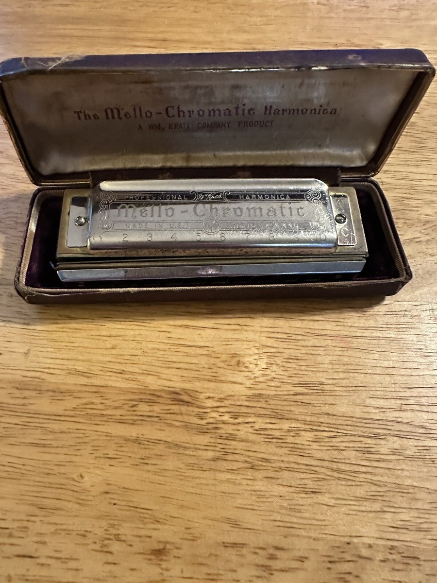 Aromantic ギャレンタイン　メモ　コンプ Vintage Wm. Kratt Co. The Mello Chromatic Harmonica - No. 10, A440