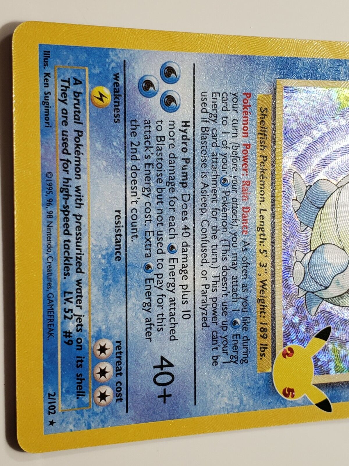 Carta Pokémon Blastoise (2/102) - Celebrações 25 Anos - Alfabay