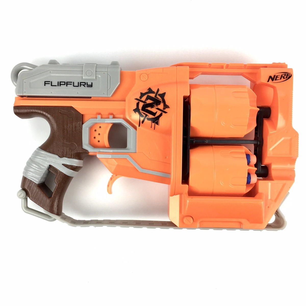 Nerf FLIPFURY オレンジ トイガン Amazon.com: Nerf Zombie Strike FlipFury Blaster : Toys & Games