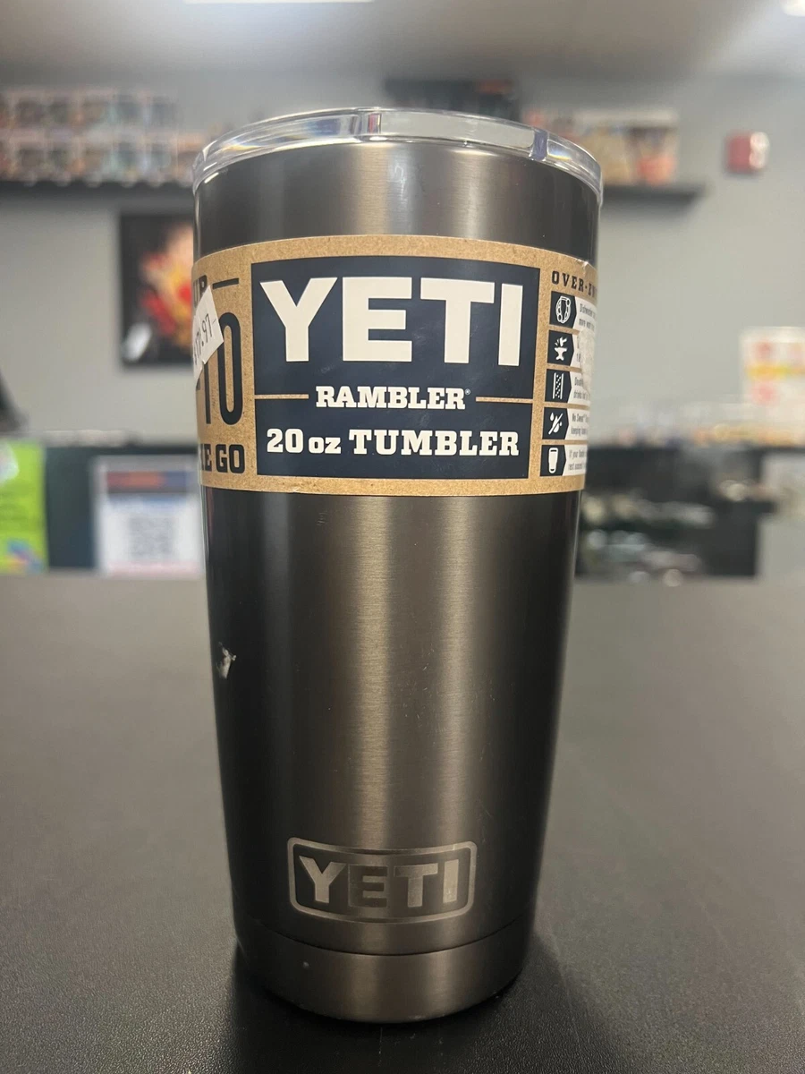 YETI Rambler 20 oz Tumbler Magslider Lid Graphite Retired! Rare and Retired