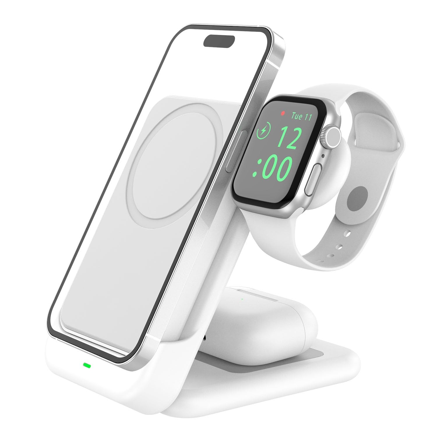 4-in-1 Magnetic Wireless Charger with 5000mAh, 15W Fast Char