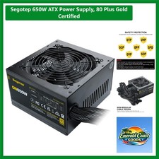 650W ATX Power Supply, 80 Plus Gold Certified