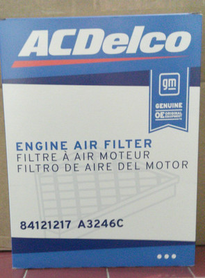 ACDELCO AIR FILTER #84121217 A3246C GM genuine OE Original Co.