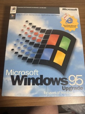 Microsoft 654-00212 Windows 95 Update CD ROM, OS w/ Internet Explorer, Sealed