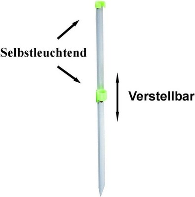 Brandungsruten- Welsruten- Halter  1,2m selbstleuchtende variable Rutenaufnahme