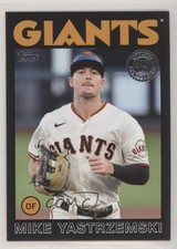 2021 Topps 1986 Baseball 35th Anniversary Series 2 Black Mike Yastrzemski uk2