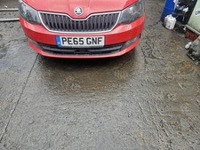 2014 - 22 Skoda Fabia MK3 NJ 5 Door - Front Bumper In Red LF3K With Deep Marks