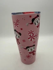 Zrike Brands Disney Mickey Mouse Christmas Stainless Steel Tumbler Pink