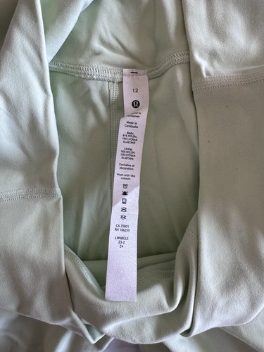 New Lululemon Align High-Rise Crop 23" Size 12 Capri LW6BGLS KOGR Green NWT - Picture 2 of 9