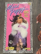 Vintage MUPPETS MISS PIGGY Colorforms Paper Doll Stand Up Set 1980