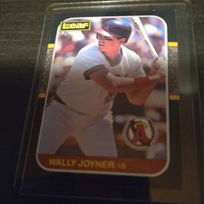 Leaf 1987 Wally Joyner #252 Rookie California Angels MLB Baseball Trading Card. rookie card picture