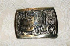 RARE VINTAGE FREIGHTLINER C.O.E. TRACTOR TRUCK TONKIN LEWIS BUCKLES BELT BUCKLE