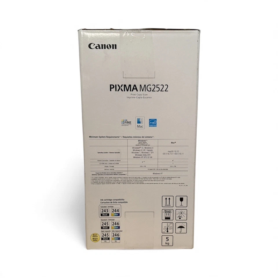NEW Canon PIXMA MG2522 Wired All-in-One Color Inkjet Printer w/ INK USB Cable - Image 3 of 3