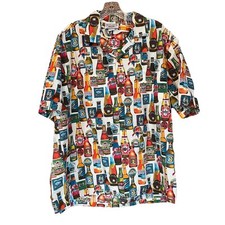 Pacific Legend Hawaiian Shirt Men's XL Beer Bottles Button Up Dad Novelty USA