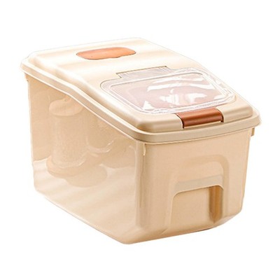 Reiskorn Aufbewahrungsbehälter, Tiernahrung Aufbewahrungsbox, wasserdicht mit Griff, einfach