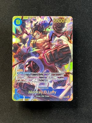 Monkey.D.Luffy (118) SEC A Fist of Divine Speed OP11-118 NM Foil