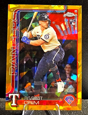 2025 Topps Chrome Sapphire Update  Blaine Crim GOLD SAPPHIRE /50 RC Rangers