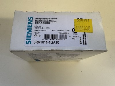 Siemens 3RV1011-1GA10 Motorschutzschalter