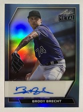 2026 LEAF METAL BASEBALL BRODY BRECHT #3/8 PLATINUM PRISMATIC AUTO