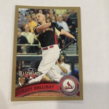 2011 TOPPS UPDATE BASEBALL #US242 MATT HOLLIDAY GOLD PARALLEL /2011
