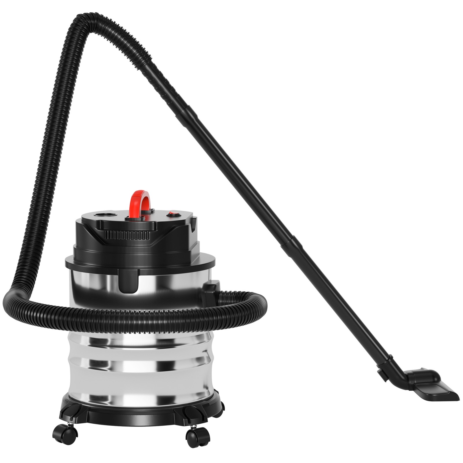 5 Gallon Vacuum Cleaner 1800W Wet/Dry Canister Vac Shop for Fireplaces BBQ